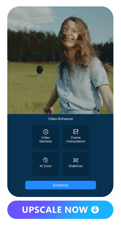 a video of a girl running at lawn enhanced with color adjustment and stabilizer